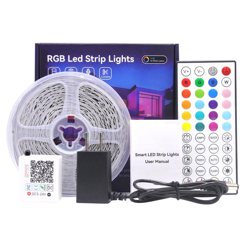 Illuminate Your World with 100FT Smart RGB LED Light Strips! 🎉 Music Sync, App & Remote Control - Perfect for Any Vibe! 💡✨